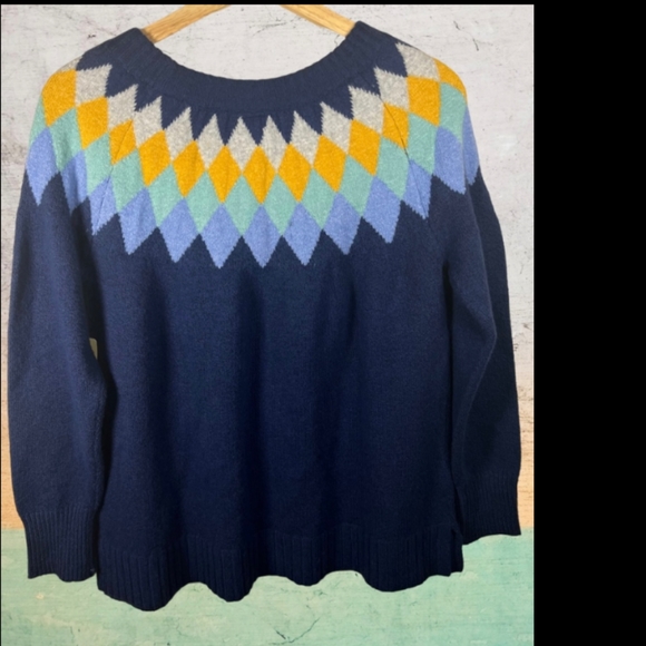🆕St. John's Bay | Nordic Print Fair Isle Sweater Size 0X - Picture 3 of 8